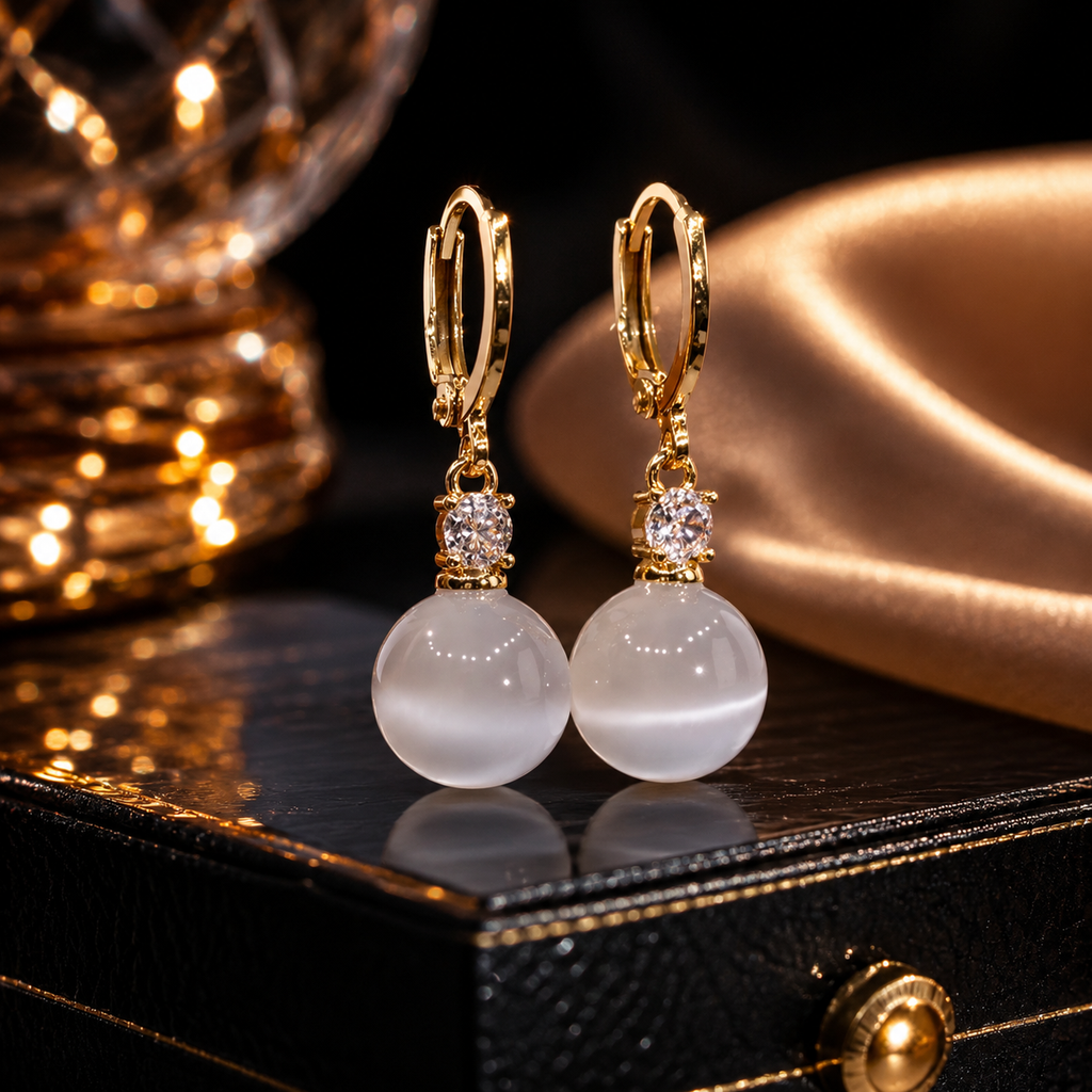Pearl Drop Earring Set
