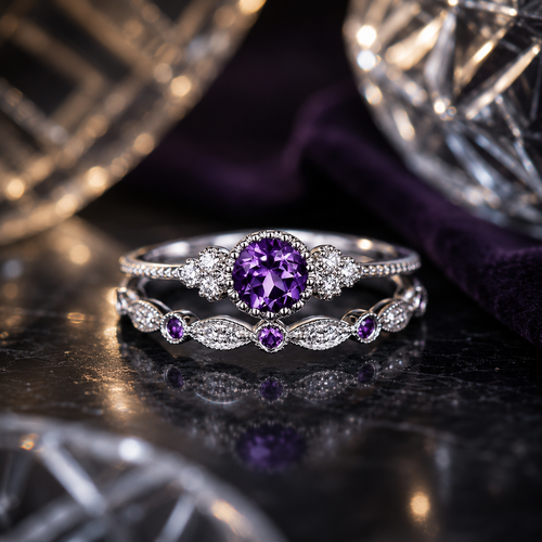 Birthstone Ring Set