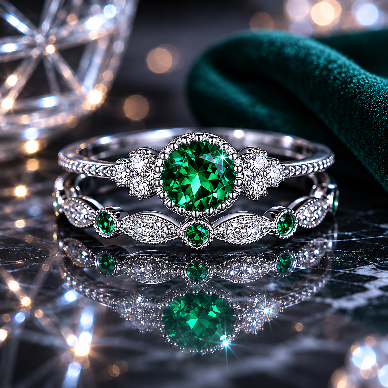 Birthstone Ring Set