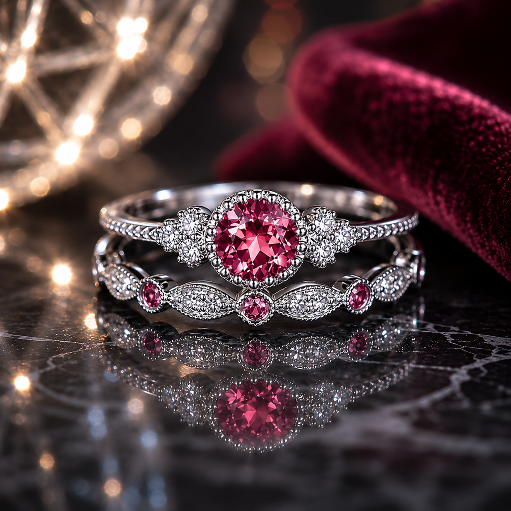 Birthstone Ring Set