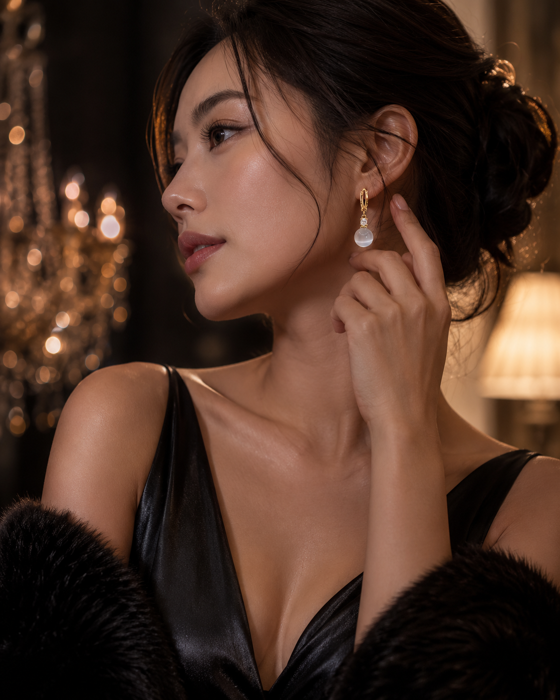 Pearl Drop Earring Set