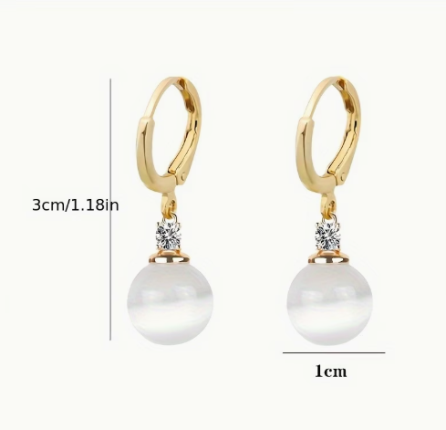 Pearl Drop Earring Set